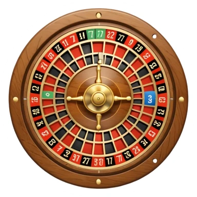 roulette wheel from one to seven sticker