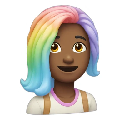 Pastel rainbow sticker