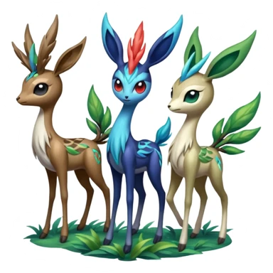 Meloetta-Xerneas-Virizion-Pokémon-Fakémon-creature sticker
