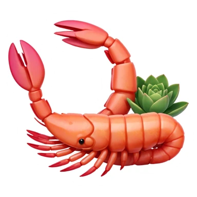 camarón cocido sticker