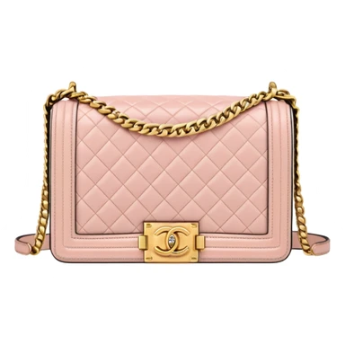chanel le boy light pink gold hardware sticker