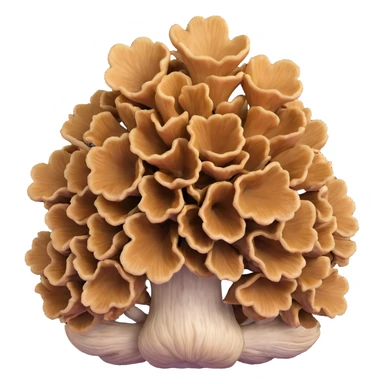 maitake hen of the woods mushroom cluster sticker