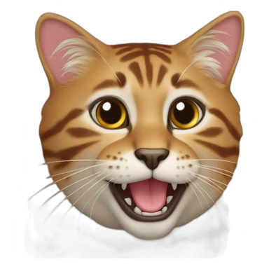 Braune getigerte Katze sticker