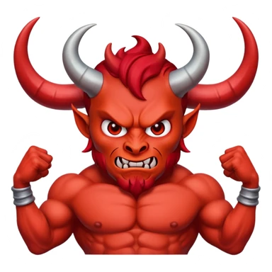 a devil character sticker
