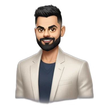 virat kohli in fashion sticker