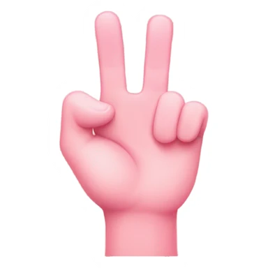 Pinky finger with pink bow  sticker