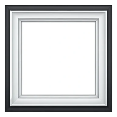 white frame sticker