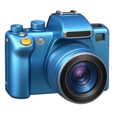 blue new camera with different angles sticker
