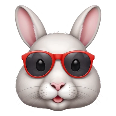 Coelho com oculos de sol sticker