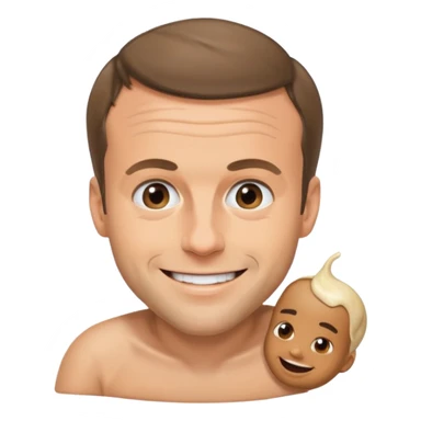 Macron qui fait caca sticker