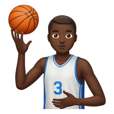 man shooting basketball and airballing sticker