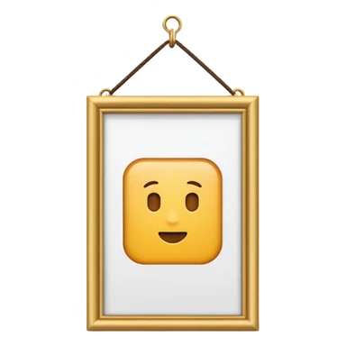 A hanging photo  sticker