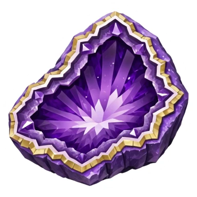 An amethyst geode sticker