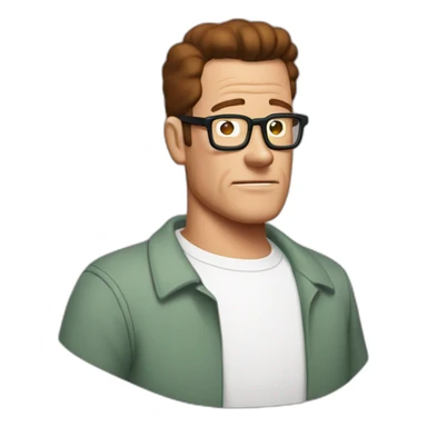hank hill sticker