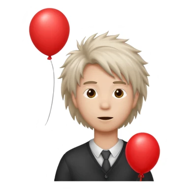 Balloon & Static Hair sticker