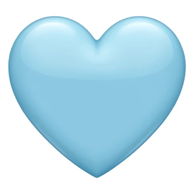 Light blue heart sticker