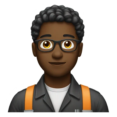 black engineer student sticker