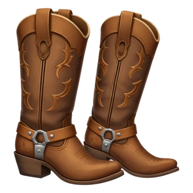 Cow boy boots sticker