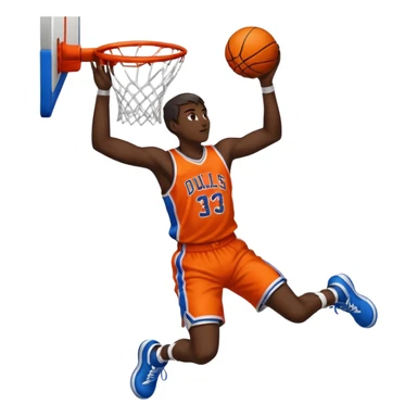 Basketball dunk sticker