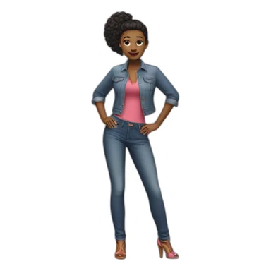 party girl full body sticker