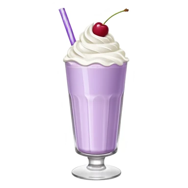 Milkshake light purple with high glass sticker