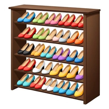 shoe rack sticker