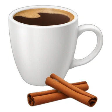 Coffee with cinnamon  sticker