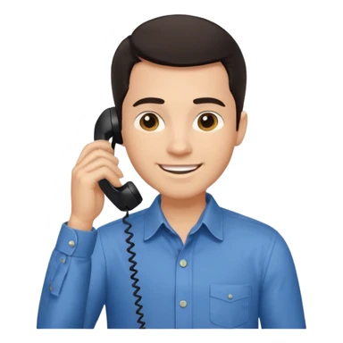 ligth man calling on the phone sticker