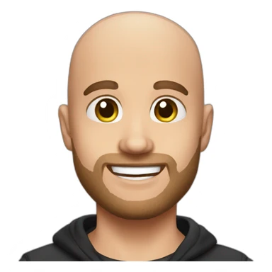 Squeezie bald  sticker