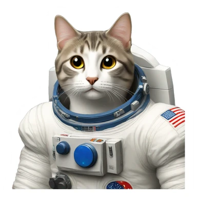 Gato espacial sticker