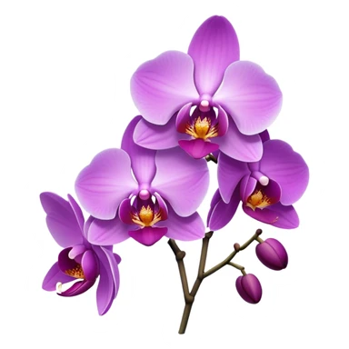 Orchid purple  sticker