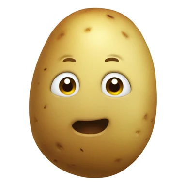A cute potato that’s alive  sticker