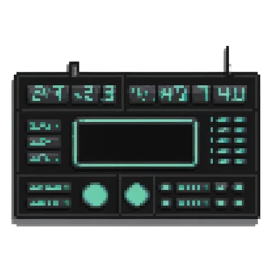 futuristic interface panel sticker