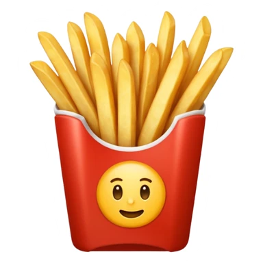 french fries sticker