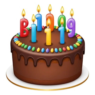 cake with happy birthday written on it  sticker