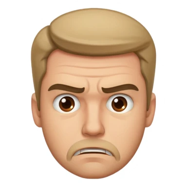 man frustrated sticker