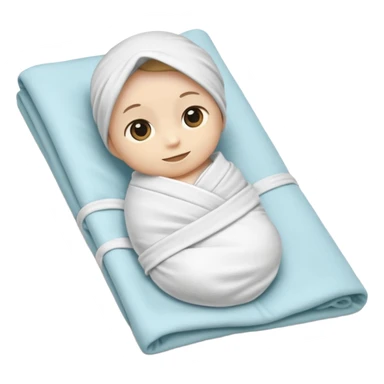 Swaddle blanket sticker