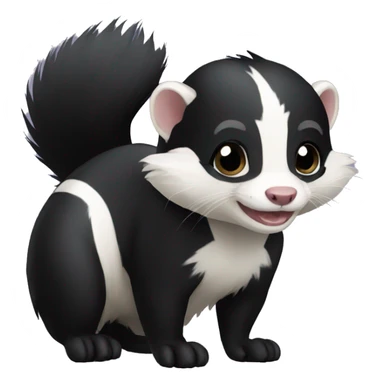 skunk-ferret full-body sticker