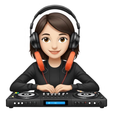 Amelie Lens with DJ table sticker