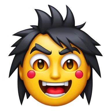 Cinematic Realistic Rock 'n' Roll Pop Culture Emoji, depicted with a dynamic portrayal of the rebellious spirit of rock music rendered with bold textures and vibrant, edgy lighting. sticker