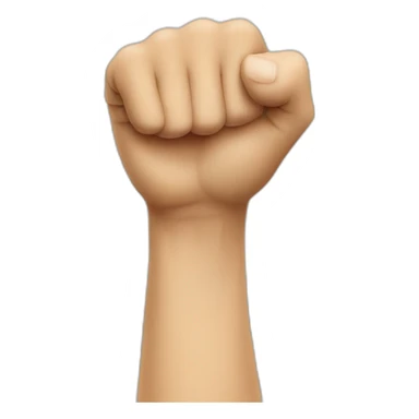Hand fist sticker