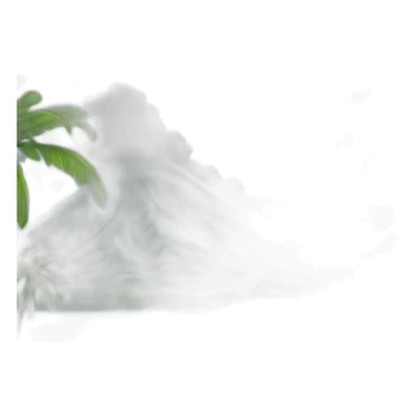 Forme de l’île de la réunion avec un paysage locale à l’intérieur de la forme  sticker