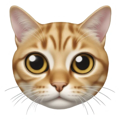 Cat in fish eye lens sticker