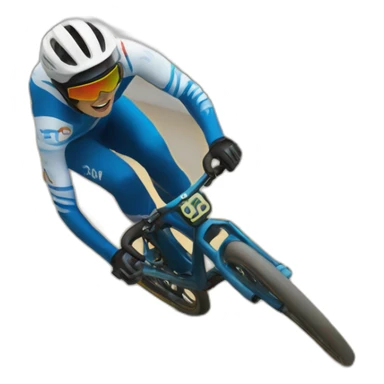 Piste de bmx race sticker