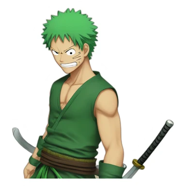 Zoro one piece anime sticker