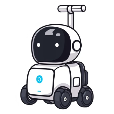 Lightweight delivery robot with modular cargo slots sticker