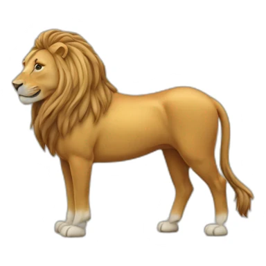 Cheval sur un lion sticker