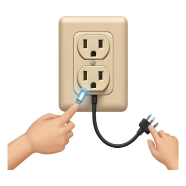 pulling the plug from an outlet sticker
