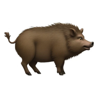 the boar smokes a cigarette sticker