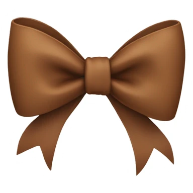 Brown bow  sticker